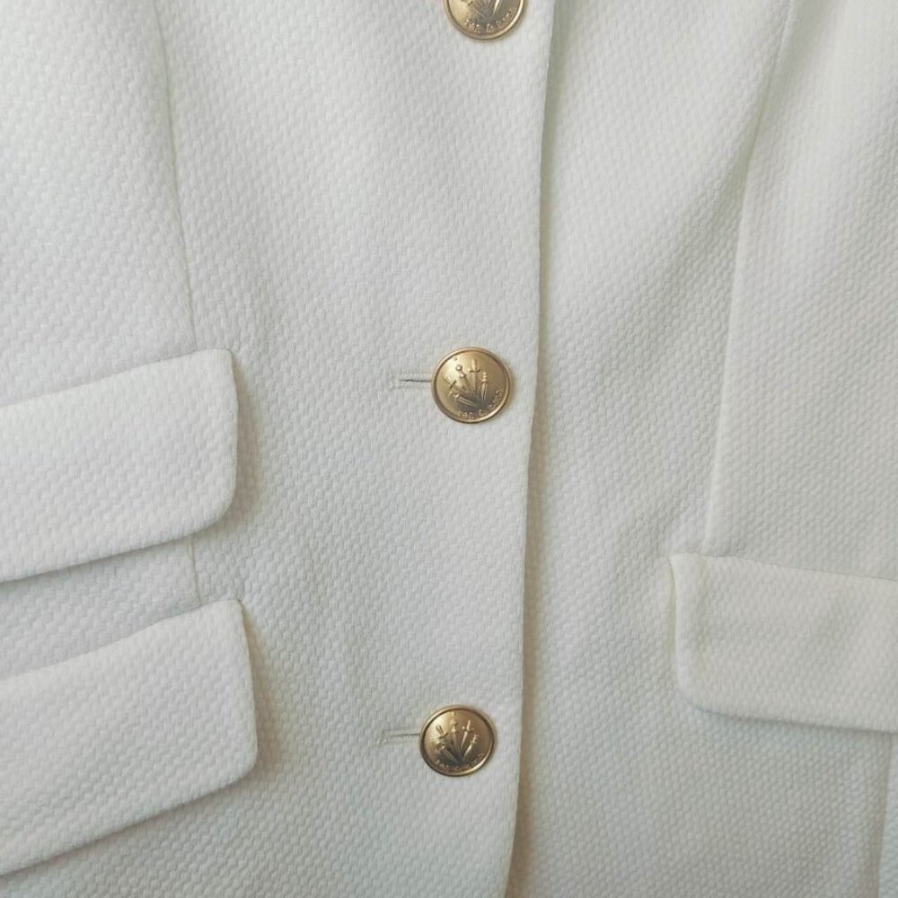 NWT rag & bone Slade Textured Knit Blazer Jacket Off White retro - Picture 10 of 10